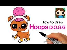 How To Draw Lol Surprise Pets Easy Hoops Dog Youtube Cute Drawings Cute Food Drawings Cute Dog Drawing