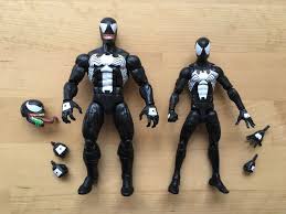 Black And Silver Spiderman Suit Marvel Legends Venom Spider Man Black Symbiote Suit 6 Line Loose Marvel Legends Marvel Comics Marvel Legends Series