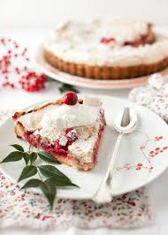 Cranberry Meringue Tart Tarte Meringuee Aux Airelles Beautiful Winter Dessert Recette Dessert