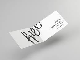 Holding hand front business card mockup psd. Free Folded Business Card Mockup Mockups Design Free Premium Mockups