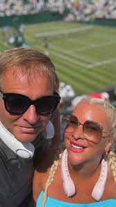 Had the best day at Wimbledon with my brother Tony. It was one of the  hottest ever days