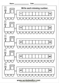 It gives the child the opportunity to practice number formation and recognize number sequences. Numbers Missing Numbers 1 50 Free Printable Worksheets Worksheetfun