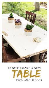 Zeb takes an old door and makes a coffee table out of it fast! How To Make A Table Out Of An Old Door Glammed Events