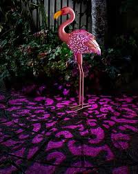 Solar Silhouette Flamingo Unique Garden Decor Flamingo Lights Flamingo