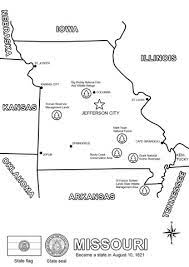 coloriage carte de l etat du missouri coloriages a imprimer gratuits livre mot jure cool