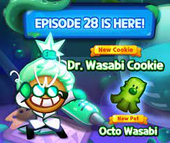 Cookie Run: Puzzle World on X: Dr. Wasabi Cookie joins the game! 👩‍🔬  Also, upgraded Cookie Skills, Power Up Challenge Event, Trick or Treat  Event, and too many news for a tweet