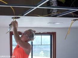 Maybe you would like to learn more about one of these? Installing Woodhaven Planks And Hiding Drop Ceiling Grid Sawdust Girl
