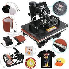 5 In 1 Digital Heat Press Machine Sublimation For T Shirt Mug Plate Hat Printer Ebay Heat Press Machine Mug Printing Press Machine