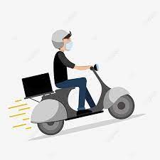 Delivery Man Uses A Mask When Driving Scooter Clipart Black Delivery Uses A Mask Png And Vector With Transparent Background For Free Download Delivery Man Happy Diwali Photos Toy Car