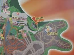 Scream Six Flags Magic Mountain You Are Here Maps On Waymarking Com