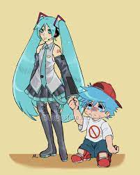 Canon That Hatsune Miku And Boyfriend Keith Or Idk Is Siblings Friday Night Cute Anime Chibi Gamer Pics