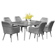 طاولة طعام ٧قطع طاولة ٦كراسي Outdoor Dining Sets Outdoor Furniture Outdoor Living Outdoor Saco Store