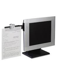 Document holders allow you to 3m Monitor Mount Dual Document Clip Black Office Depot