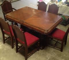 Art deco dining room furniture for sale: Antique Vintage Art Deco Depression Dining Room Table 6 Chairs On Popscreen