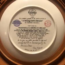 Edwin M Knowles Norman Rockwell Collector Plate "A Young Girls Dream"