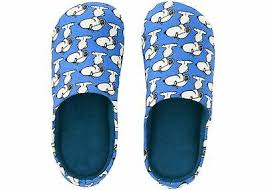 Uniqlo X Peanuts Room Shoes Slippers Snoopy Woodstock Gray