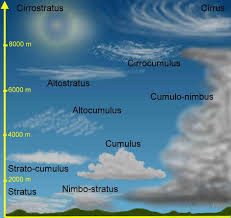 Les stratiformes qui sont des nuages se développant horizontalement, et les cumuliformes qui s'étendent en hauteur. Les Nuages
