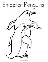 Color in this picture of an emperor penguin and others with our library of online coloring pages. Emperor Penguins Coloring Page Twisty Noodle