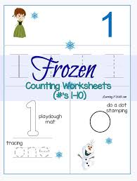 Counting Frozen Worksheets Printable Preschool Worksheets Numbers Preschool Preschool Activities