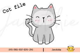 If you are new to dreaming tree, this is a wonderful place to start. Cute Siamese Gray Cat Svg Cut File Graphic By Janatshie Creative Fabrica