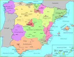 Das königreich spanien ist bekannt für seine kulturellen und natürlichen sehenswürdigkeiten, mit schönen stränden und bergen sowie schlössern und mittelalterlichen dörfern. Spanien Karte Annakarte Com