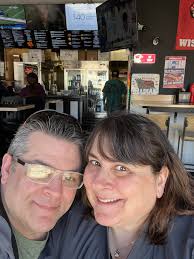 Sharon Ryan and I tried stadium takeout! Awesome spot! Doug Heckman you  would like these Italian beef's here! The fries were awesome as well.. not  salty
