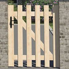 En alu, en fer, en bois ou en pvc ? Portillon Jardimat Bois Meribel 100 X H 120 Cm Castorama