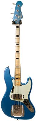 Fender Custom Shop 1975 Jazz Bass Journeyman Relic Lake Placid Blue Matching Headstock Mn Bass Guitar Fender Jazz Bass Guitar