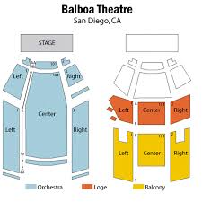 balboa theatre seating chart theatre in san diego