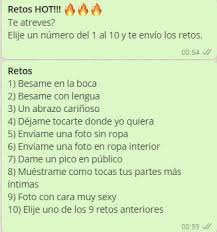 Preguntas incómodas retos hot para whatsapp are a theme that is being searched for and favored by netizens these days. Retos Hot Juegos Para Whatsapp Cuestionarios Para Whatsapp Estados Para Whatsapp Encuestas Para Whatsapp