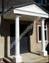 Our door and patio canopies are manufactured in glass reinforced plastic (grp), and use the patented cantilevered this design makes them very strong with no requirement for support pillars. Grp Door Surrounds Pilasters Fluted Columns Ideal For Front Exterior Doors
