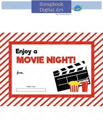 Printable Redbox Gift Card Tag Printable Card Movie Night Etsy In 2020 Redbox Gift Card Redbox Gift Gift Certificate Template