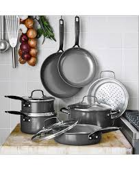 Greenpan New York Pro 11 Pc Ceramic Non Stick Cookware Set Created For Macy S Reviews Cookware Kitchen Macy S Cookware Set Ceramic Non Stick Greenpan