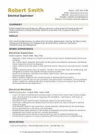 Electrical maintenance supervisor resume pdf. Electrical Supervisor Resume Samples Qwikresume