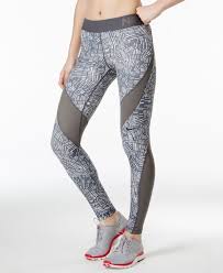 Black And Gold Nike Pro Leggings Nike Pro Hypercool Dri Fit Tidal Multi Print Leggings Pants Women Macy S Running Clothes Leggings Are Not Pants Nike Pros