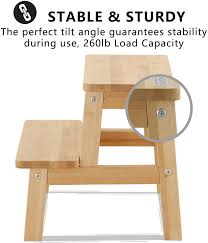 Besides good quality brands, you'll also find plenty of discounts when you shop for stool for bedroom during big sales. Houchics Multi Purpose 2 Step Wood Step Stool With 260lb Load Capacity Wooden Bedside Step Stool Adults For Kitchen Bathroom White Home Bath Theinstantsolutions Com