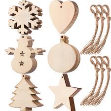 While wood cutouts make popular lawn fixtures during the holiday season, they are also expensive to purchase and often limited in selection. Tatuo 60 Pieces Wooden Cutouts Christmas Wood Ornaments Star Christmas Tree Snowflake Snowman Christmas Wooden Hanging Ornaments With 60 Pieces Ropes For Embellishments Wedding Diy Craft Buy Online In Bahamas At Bahamas Desertcart Com