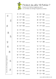 Kostenlose arbeitsblätter aus dem kleinen einmaleins mit dem schwerpunkt „tabellen zum herunterladen als pdf und zum ausdrucken. Mathemonsterchen Multiplikation Und Division