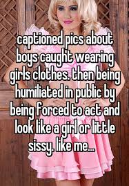 Boys' clothing tops jackets & coats girls' shoes boys' shoes. Sissy Captions Caught Wearing Girlfriends Clothes