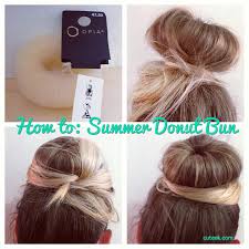 Slide donut bun onto your hair. How To Do A Donut Hair Bun Cuteek