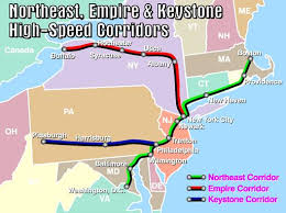 The distance between philadelphia and new york is approximately 81 miles, or 130 kilometers. New York High Speed Rail Wikipedia