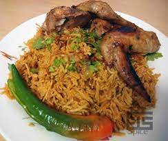 Kabsah rice with sirloin beef stuffed with vegetable, black pepper sauce with camel milk dates drink. Rempah Nasi Arab Chef Ammar Gerai Maya Ainur Facebook