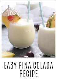 Pina Colada Recipe Healthy Espresso Drinks At Home This Pina Colada Is An Easy Recipe Full O In 2020 Pina Colada Recipe Mixed Drinks Recipes Cocktail Recipes Easy