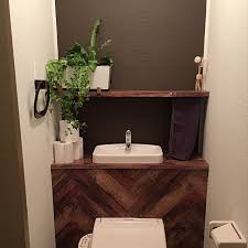 トイレをdiyで快適に 話題のタンクレス風トイレ実例集 トイレ リフォーム diy インテリア トイレ インテリア