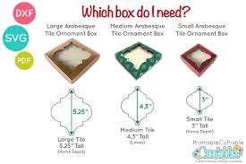 Download Medium Arabesque Tile Ornament Box Svg File For Cricut Silhouette