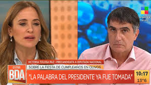 De hecho, la primera vez que se. Fiesta En Olivos Fuerte Cruce Entre Tolosa Paz Y Laje Por Alberto Fernandez