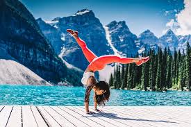 It is not just an exercise, it has a deep philosophy to bring us to the truth of ourselves, if we are able to listen to our own truth we will be master of our own life. Hd Wallpaper Women Yoga Tattoo Nature Mountain Lake Wallpaper Flare
