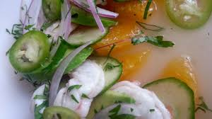 If aguachile has become sinaloa's most emblematic dish, that's in large part because shrimp has become what would he call an aguachile made without shrimp? Mexican Raw Fish Ceviche And Aguachile Cucumbers And Limes