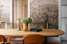 Why keep your decorative plates behind glass when you can incorporate them into your room's design in an elegant way? 18 Dining Room Wallpaper Ideas That Ll Elevate All Your Dinner Parties