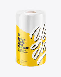Download Paper Towel Roll Mockup In Packaging Mockups On Yellow Images Object Mockups PSD Mockup Templates